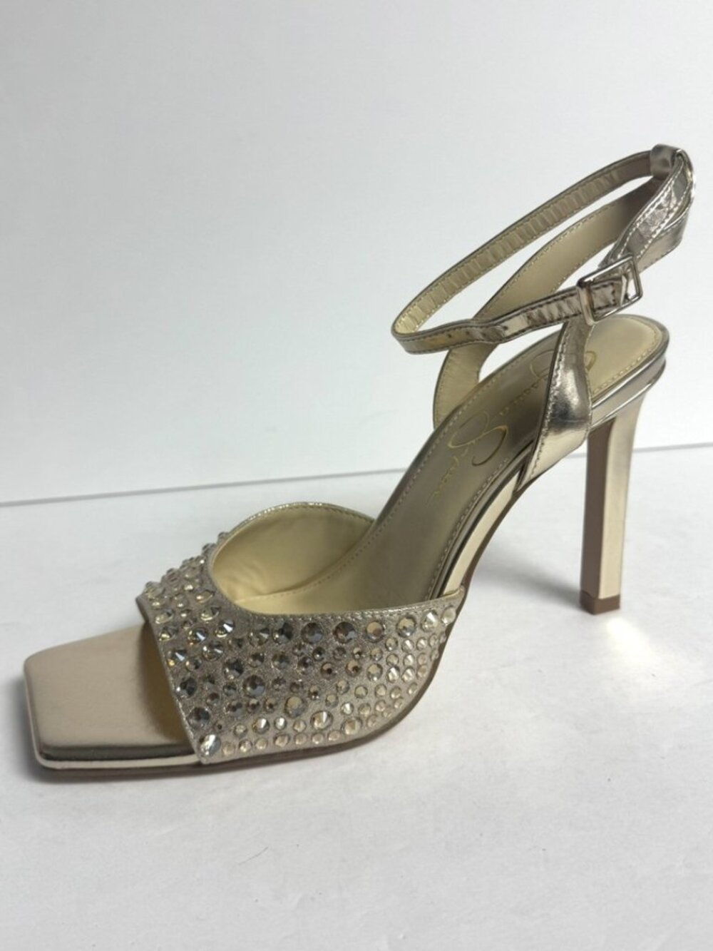 Jessica Simpson Womens Lendall Sandal Champagne Size 7.5 M